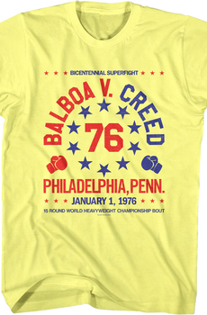 Bicentennial Superfight Balboa V. Creed Rocky T-Shirt