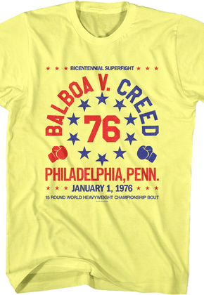 Bicentennial Superfight Balboa V. Creed Rocky T-Shirt