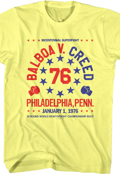 Bicentennial Superfight Balboa V. Creed Rocky T-Shirt