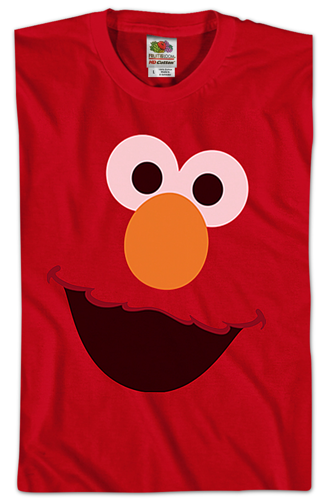 thumbnail image 2 of Sesame Street Elmo Face Red Graphic Tee For Kids – 100% Cotton Short Sleeve T-Shirt 2 of 5