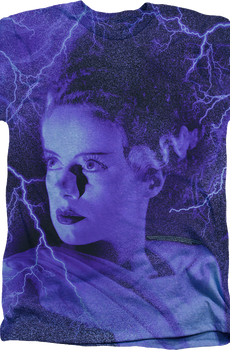 Big Print Bride Of Frankenstein T-Shirt