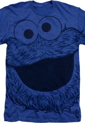 Big Print Cookie Monster Sesame Street T-Shirt