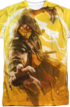 Big Print Scorpion Mortal Kombat T-Shirt