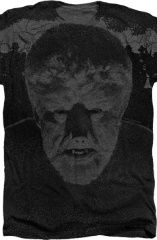 Big Print Wolf Man T-Shirt
