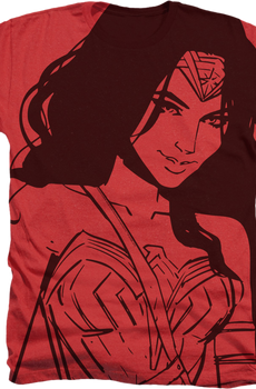 Big Print Wonder Woman T-Shirt