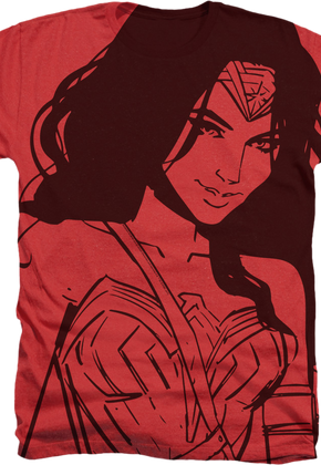 Big Print Wonder Woman T-Shirt