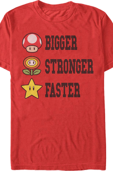 Bigger Stronger Faster Super Mario Bros. T-Shirt