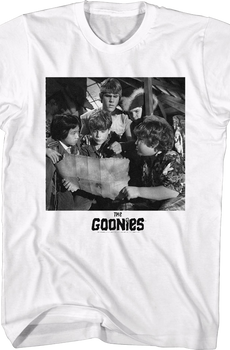 Black And White Attic Photo Goonies T-Shirt