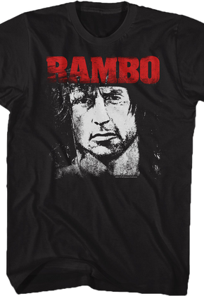 Black and White Face Rambo T-Shirt