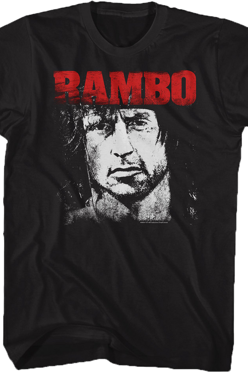 Black and White Face Rambo T-Shirtmain product image
