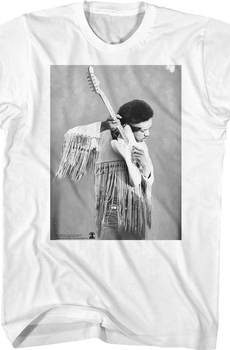 Black And White Guitar Photo Jimi Hendrix T-Shirt