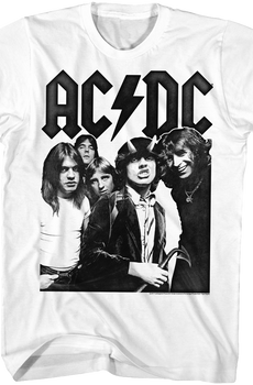 Black and White Highway To Hell ACDC T-Shirt