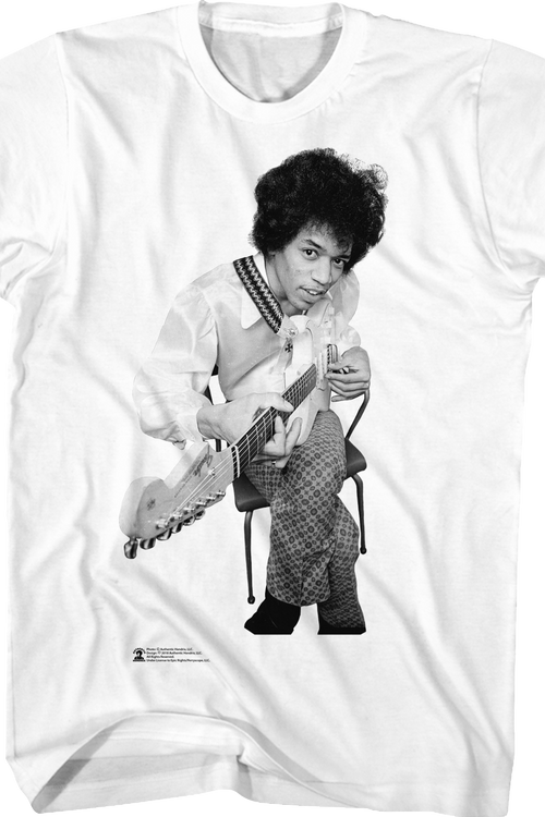 Black and White Jimi Hendrix T-Shirtmain product image