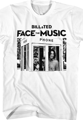 Black and White Phone Booth Bill and Ted Face the Music T-Shirt