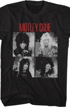 Black And White Photos Motley Crue T-Shirt