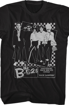 Black And White Rock Lobster B-52's T-Shirt