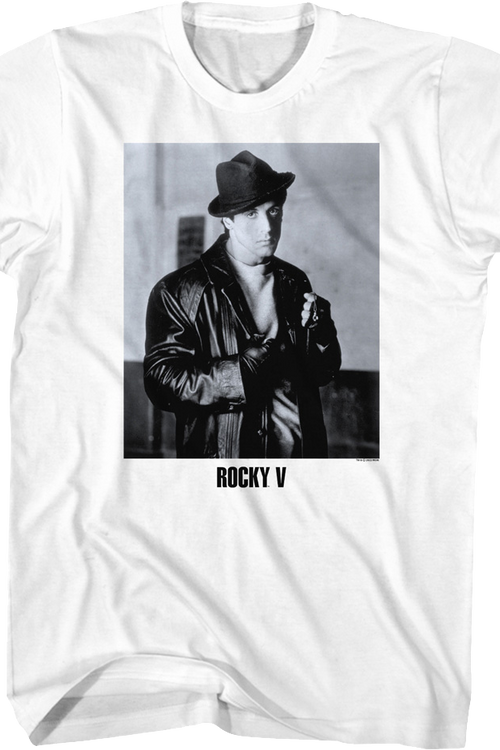 Black And White Rocky Balboa Photo Rocky V T-Shirtmain product image