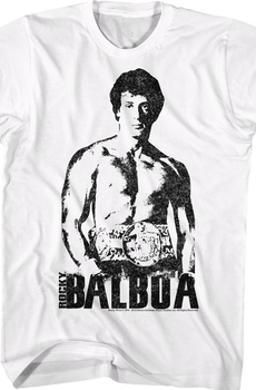 Black and White Rocky Balboa T-Shirt