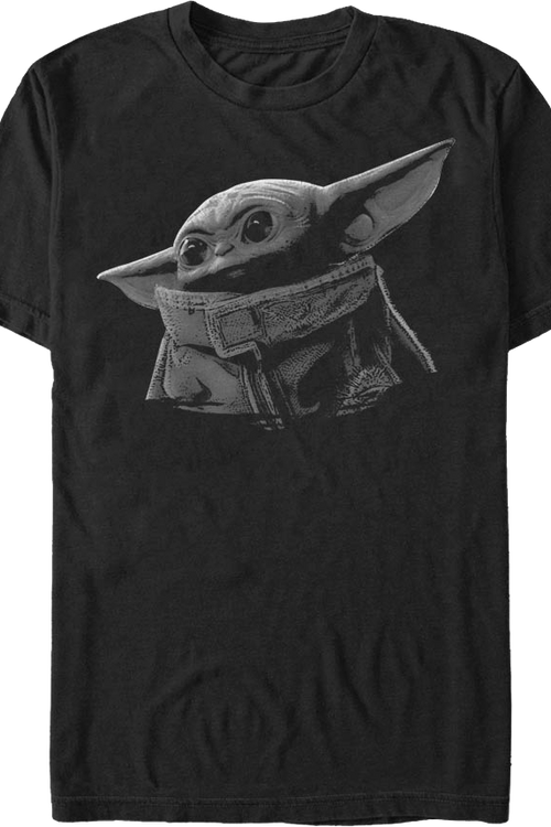 Black And White The Child Star Wars The Mandalorian T-Shirtmain product image