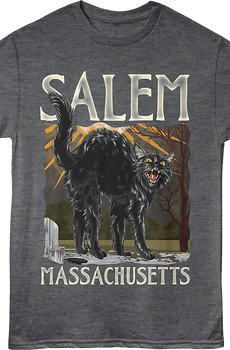 Black Cat Salem Massachusetts T-Shirt