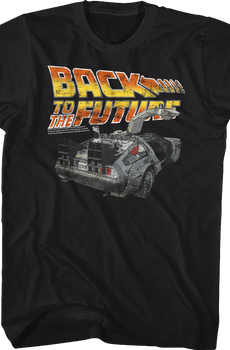 Black Distressed Back to the Future Shirt