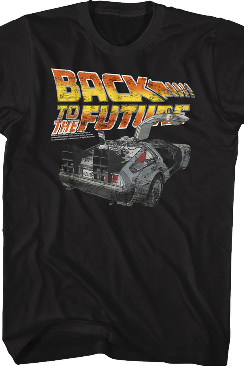 Black Distressed Back to the Future Shirtmain product image