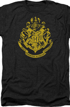 Black Heather Hogwarts Crest Harry Potter T-Shirt