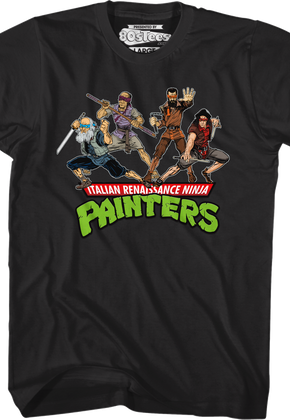Black Italian Renaissance Ninja Painters T-Shirt