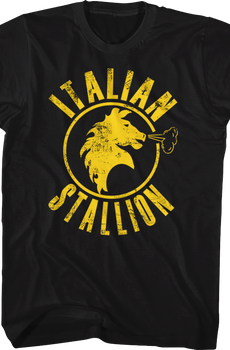 Black Italian Stallion Rocky T-Shirt