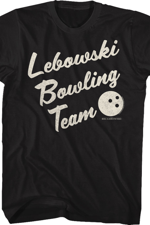 Black Lebowski Bowling Team T-Shirtmain product image