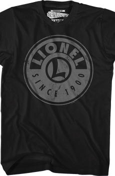 Black Logo Lionel Trains T-Shirt