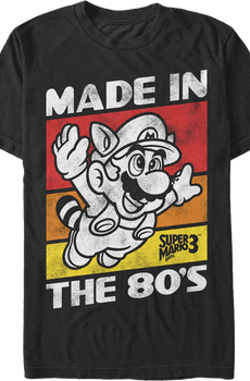 Black Made In The 80's Super Mario Bros. T-Shirt