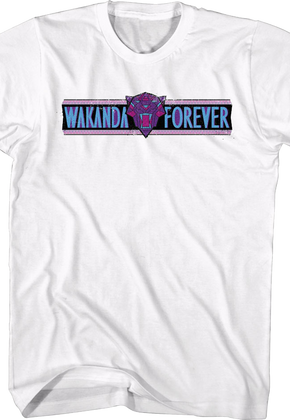 Black Panther Wakanda Forever Banner Marvel Comics T-Shirt