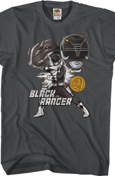 Black Ranger Mighty Morphin Power Rangers T-Shirt