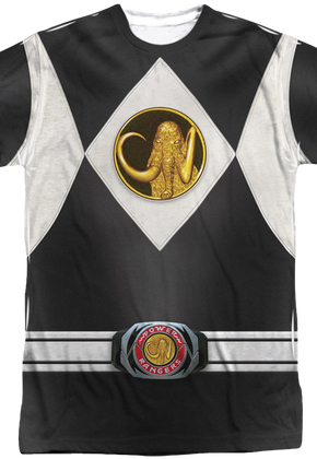 Black Ranger Sublimation Costume Shirt