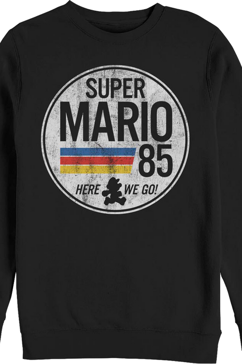 Black Super Mario 85 Sweatshirtmain product image