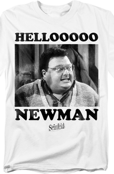 Black & White Hello Newman Seinfeld T-Shirt