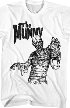 Black & White Monster The Mummy T-Shirt