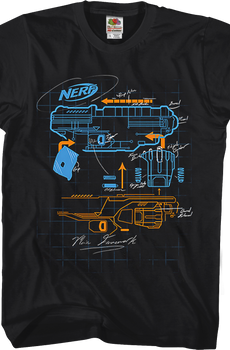 Blaster Blueprint Nerf T-Shirt