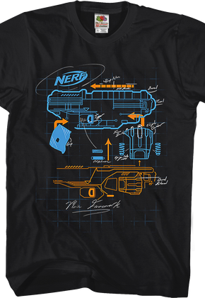 Blaster Blueprint Nerf T-Shirt