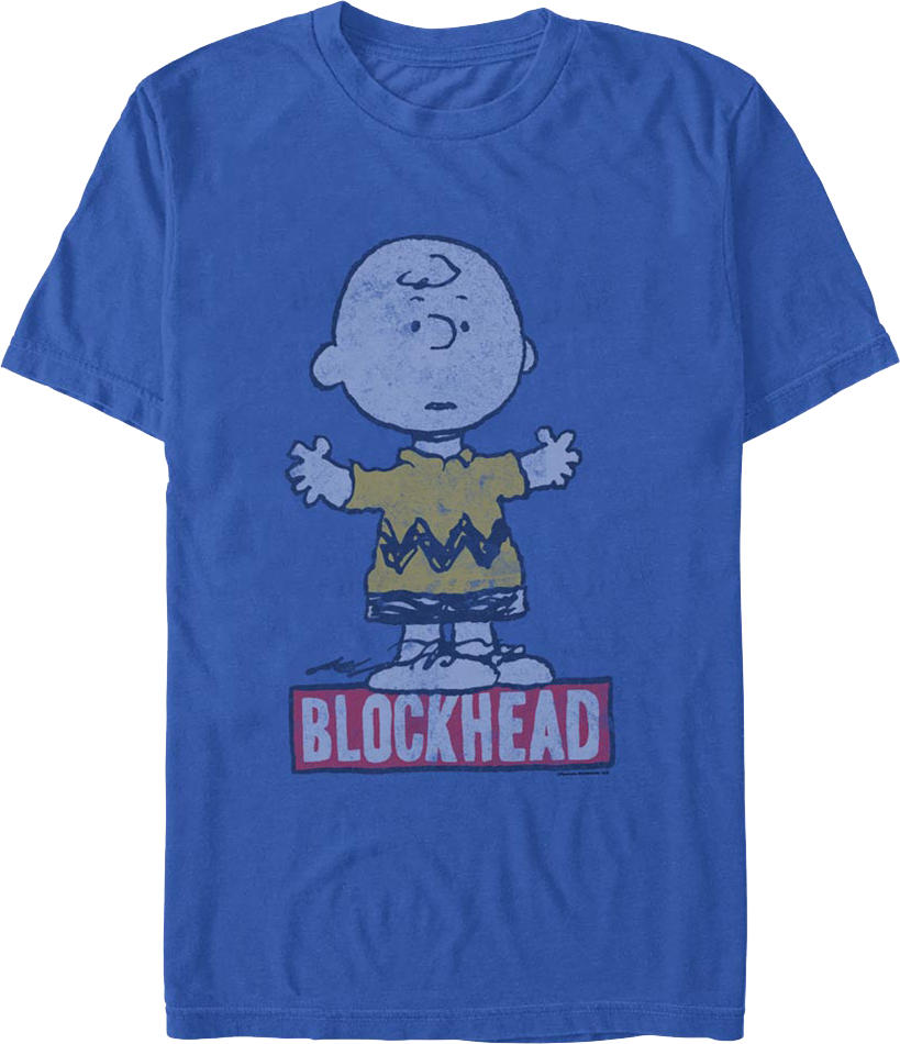 Blockhead Charlie Brown Peanuts T Shirt blockhead-charlie-brown-peanuts-t-shirt