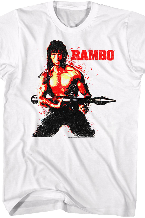 Blood Splattered Rambo T-Shirtmain product image