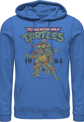 Blue 1984 Teenage Mutant Ninja Turtles Hoodie