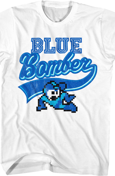 Blue Bomber Sports Logo Mega Man T-Shirt
