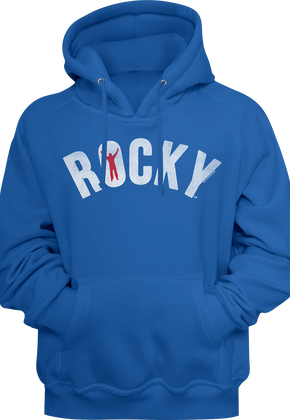 Blue Logo Rocky Hoodie
