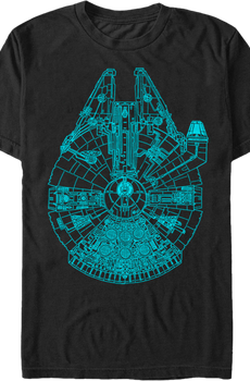 Blue Millennium Falcon Shirt