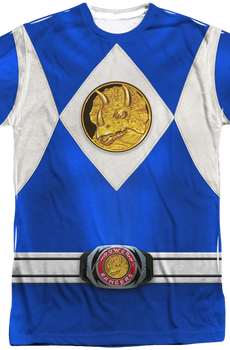 Blue Ranger Sublimation Costume Shirt