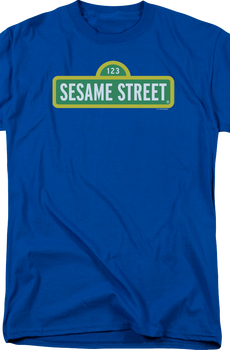 Blue Sign Sesame Street T-Shirt