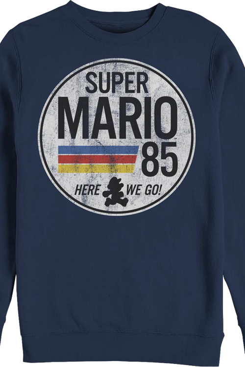 Blue Super Mario 85 Sweatshirtmain product image