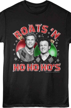 Boats 'N Ho Ho Ho's Christmas Ornaments Step Brothers T-Shirt